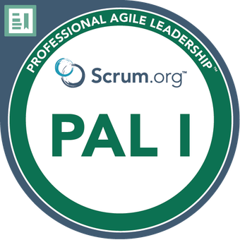 Professional Agile Leadership badge